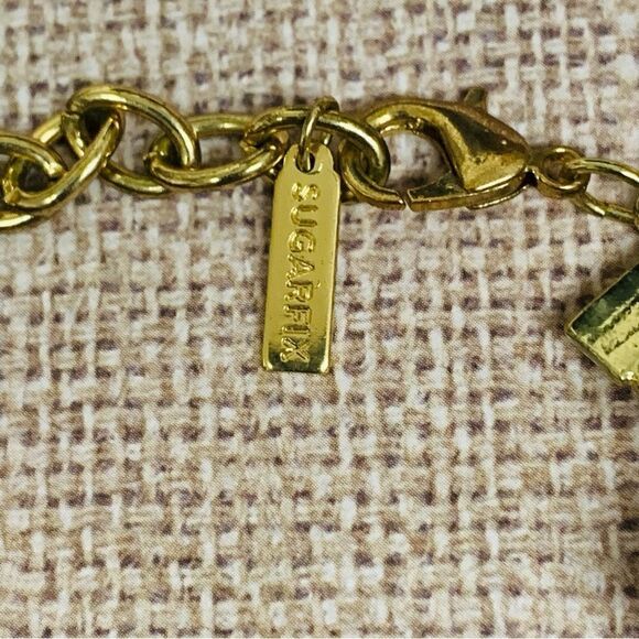 Sugarfix  3 Strand Magenta Beaded Necklace - Picture 1 of 3